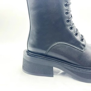Bottes en cuir décontractées personnalisées pour femmes, bottines rehaussantes respirantes à <span class=keywords><strong>talon</strong></span> carré pour l'automne - Product Image 5