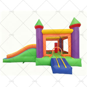 Château gonflable Doctor Dolphin pour enfants 300x270x213CM en tissu Oxford avec toboggan et souffleur - Product Image 4