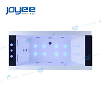 JOYEE Bain à remous moderne de luxe pour 2 personnes Baignoires/douche Combo Baignoire de massage/baignoire à remous