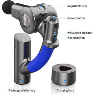 <span class=keywords><strong>Pistola</strong></span> de <span class=keywords><strong>Masaje</strong></span> de Percusión <span class=keywords><strong>RENPHO</strong></span> R4 con Función Musical, Control de Velocidad Ajustable, Masajeador de Espalda Portátil para Atletas, con Estuche de Transporte - Product Image 3