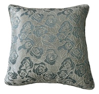 Housse de coussin jacquard métallique rose élégante haut de gamme, coussin décoratif de luxe léger pour canapé, salon et chambre à coucher