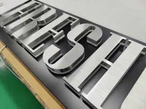 Enseigne publicitaire rétroéclairée LED en métal 3D avec contrôle Bluetooth, taille personnalisable pour les voitures et les entreprises - Product Image 6