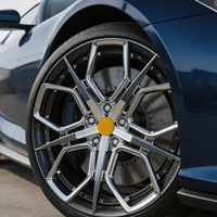 Velg Tempa 2 Buah Bku R140 untuk Ferrari 812 488 FF F8 F12 458 Purosangue 20 21 22 Inch 5x114.3 Chrome Alloy Rims