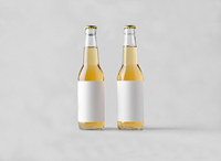 Vente en gros de bouteilles de bière transparentes de 330ml en verre bouteille de bière transparente de 650ml bouteille de 350ml en verre