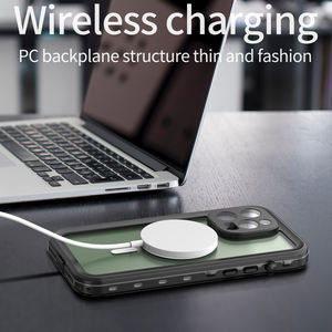 เคสโทรศัพท์แบบเต็มรูปแบบสำหรับ Iphone15 PRO MAX เคสชาร์จ<span class=keywords><strong>โทรศัพท์</strong></span>แบบแม่เหล็กแบบไร้สายกันน้ำได้สำหรับกลางแจ้ง - Product Image 5