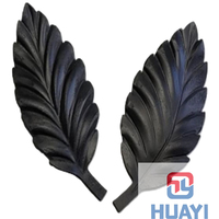 Éléments décoratifs en fer artistique, accessoires d'art en fer, feuilles de portail en fonte, clôture de jardin, antirouille, écologique