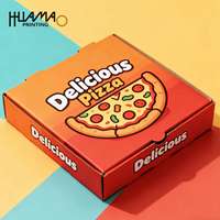 Boîte à pizza en carton ondulé personnalisée avec logo, 6/8/10/12/16 pouces, écologique, recyclable, pelliculage mat, qualité alimentaire, pour plats à emporter, restaurants, boulangeries