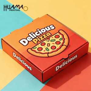 Caja de pizza corrugada personalizada con logo de 6/8/10/12/16 pulgadas, caja de embalaje para pizza para llevar de calidad alimentaria para restaurante, panadería y entrega a domicilio. - Product Image 5