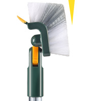Balai en V 5-en-1 pour le nettoyage des sols, des murs et des carreaux, brosse de nettoyage saine avec long manche en plastique et poils en nylon, portable, vente en gros