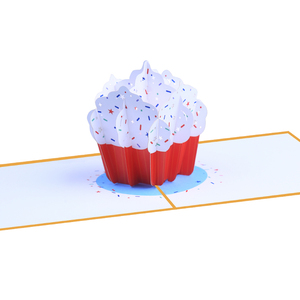 Haute qualité personnalisé Pop-up 3D carte de voeux petit joyeux anniversaire Festival petit gâteau pour maman cadeau de noël en papier - Product Image 2