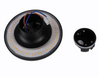 Applique murale LED étanche IP65 en aluminium 12W à économie d'énergie, angle de faisceau 120°, design contemporain pour salon