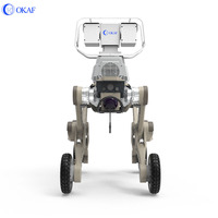 Perro Robótico Inteligente con Evitación de Obstáculos Autónoma, Patrulla Autónoma, Equipado con Red 4G, Cámara Térmica, Perro Robot Cuadrúpedo