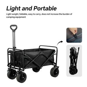 Customizable OEM Lightweight Large Capacity Folding Picnic Cart Adjustable Handle OXFORD FABRIC for Shopping Beach Garden Tools - Product Image 2