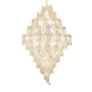 Glass Shopping Mall Hanging Lamp Modern Luxury <b>Large</b> Flush Mount Crystal <b>Chandeliers</b> for Villa - Product Image 6