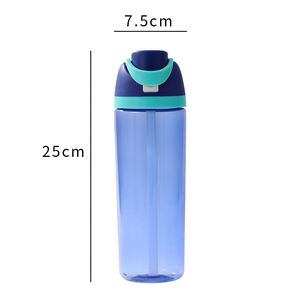 High-End ABS Sports Cup Large-Capacity Insulated Double <b>Straw</b> Fruit Design Outdoor Water Bottle for Men Women - Product Image 6