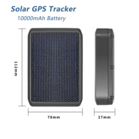 Auto Moto Gps Tracker 4G solaire GPS + BDS + AGPS + LBS dispositif de positionnement Multiple pour les véhicules de suivi Gps