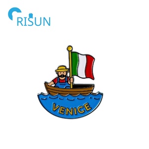 Fabricante italiano turismo recuerdo Pin personalizado italiano <span class=keywords><strong>Venezia</strong></span> Venecia viaje solapa Pin insignia agua ciudad <span class=keywords><strong>Venezia</strong></span> Logo Pin insignia - Product Image 6
