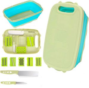 Tabla de Cortar Plegable con Contenedores, Tabla de Cortar Multifuncional 9 en 1, Tabla de Cortar Personalizada - Product Image 1