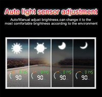 Q5 GPS HUD Digitaler Tachometer mit Reisezeit, Distanz, Voltanzeige, Uhr, Satelliten, Höhenmesser, Geschwindigkeitswarnung, Niedrigspannungswarnung, Müdigkeitsalarm, Universell Einsetzbar