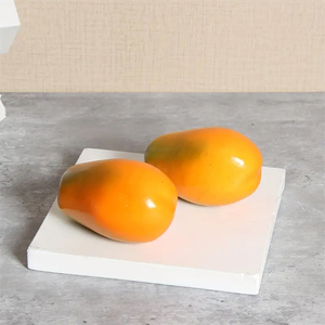 Modelo de Fruta de Papaya Artificial de PVC de 11*7.5cm para Decoración del Hogar, Halloween, Navidad, Regreso a Clases, Accesorios Falsos - Product Image 4