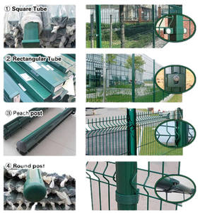 Cercado de flexión triangular 3D/Valla de alambre de malla soldada 3D/Marco de metal Panel de valla curvada de flexión 3D y puerta - Product Image 2