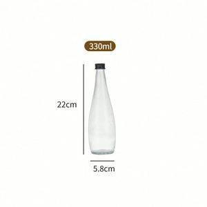 ราคาโรงงาน รับผลิตตามสั่ง OEM น้ำโซดา น้ำอัดลม น้ำดื่ม น้ำแร่ ขนาด 330 มล. 500 มล. 750 มล. บรรจุขวดแก้วซุปเปอร์ฟลินท์แบบกำหนดเอง - Product Image 2