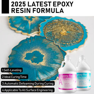 Epoxidharz Crystal Clear Art 2-Gallonen-Kit (0,5 Gallonen Harz * 2 0,5 Gallonen Härter * 2) zum Beschichten, Gießen, Kunst, Schmuck, Tischplatte - Product Image 4