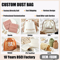 Tas Serut Katun Organik Logo Kustom Ramah Lingkungan Kantong Perhiasan Kanvas Alami Kemasan Kecil Berkelanjutan Hadiah Grosir