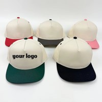 Topi Baseball 5-Panel Sporty Custom Pabrik, Bordir Huruf Argyle, Kualitas Tinggi Katun Murni, Bahan Biasa, Sablon, Unisex