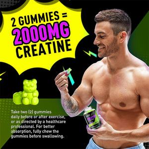 Xây dựng cơ bắp Creatine Monohydrate Gummy hỗ trợ năng lượng cho thể thao với 3000mg Creatine xây dựng cơ bắp bổ sung 60 Gummies - Product Image 4