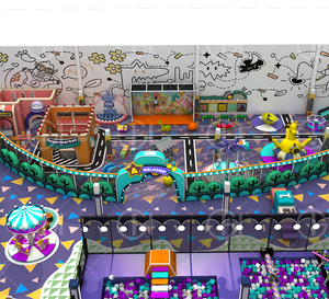 Centro <span class=keywords><strong>de</strong></span> Entretenimiento Comercial, Equipo <span class=keywords><strong>de</strong></span> Parque <span class=keywords><strong>de</strong></span> Atracciones Infantil, Parque Infantil Interior Resistente <span class=keywords><strong>con</strong></span> Tobogán Grande - Product Image 2