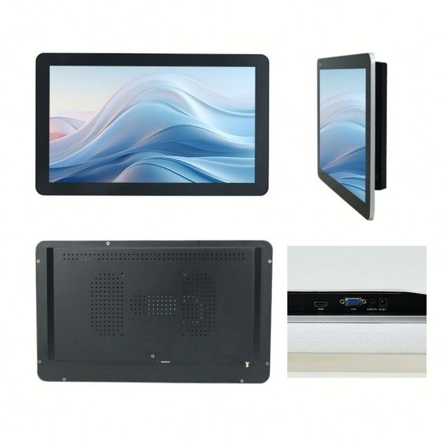 Touchwo 15.6 Inch 10-Point Capacitive Touch Screen Display Monitor DVI & Serial Interface Touchscreen for PC