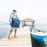 Individuelles Logo 24L Auslaufsichere Isolierte Kühltasche Weiche Picknick-Tragetasche für 30 Dosen Thermische Lunchbox für Outdoor-Camping Großhandel