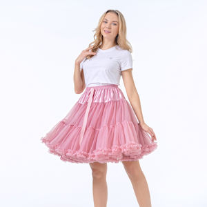 All'ingrosso gonna Tutu lunga per adulti sottogonna in Nylon morbido a sbuffo da 55cm gonna Lolita sottogonna gonfia per festa di balletto sottoveste da donna - Product Image 6