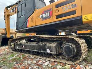 Excavatrice sur chenilles SANY 365 d'occasion, modèle 2022, moteur Cummins, poids opérationnel de 36 tonnes, avec moteur, boîte de vitesses et pompe. - Product Image 4