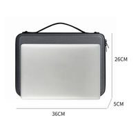 Sac pour ordinateur portable avec fermeture éclair, étanche, antichoc en EVA, coque rigide de protection multicolore, style anglais, pour les trajets quotidiens et les voyages d'affaires