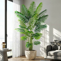Palmier Areca Artificiel de 7 Pieds, Plante Artificielle en Pot, Grande Plante Artificielle pour l'Intérieur, Salon, Bureau, Décoration de la Maison