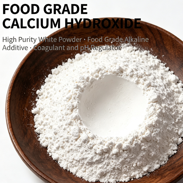 High Purity Food Grade Calcium Hydroxide Powder 95% Purity for Food Additive Baking and Calcium Fortification