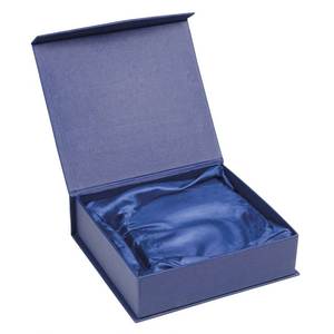 Trofeo Rotondo in Cristallo Liscio con Base Trasparente da 80mm di Diametro e Supporto Espositivo - Product Image 3