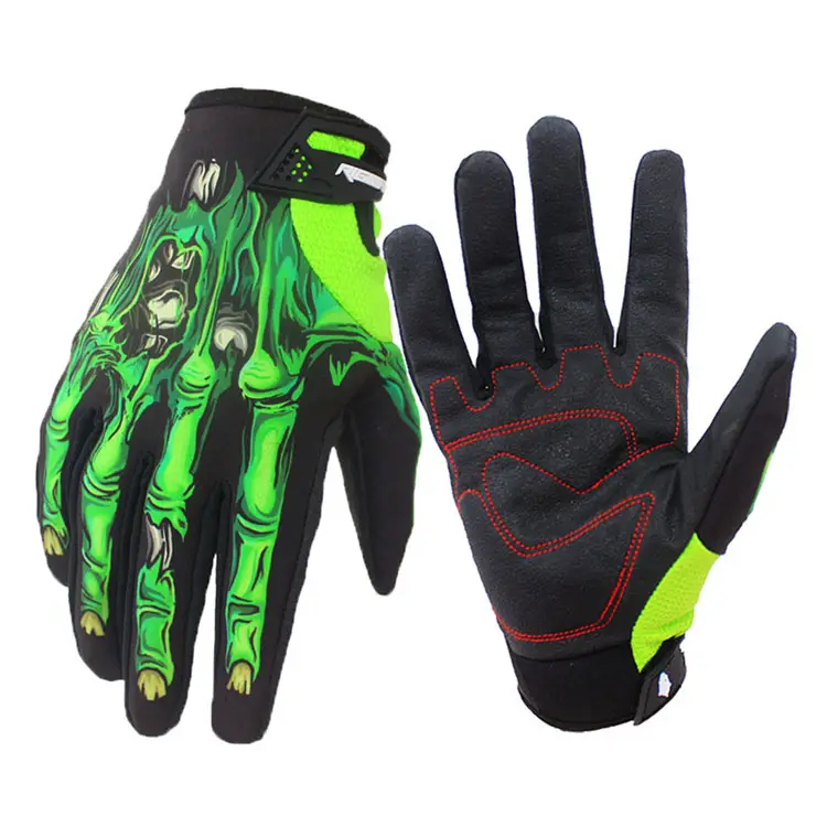 Factory custom autumn winter fleece waterproof touch screen motorcycle gloves for women