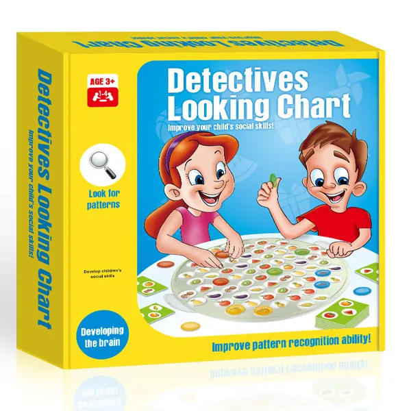 Kindergarten Lehre Detektive Suchen Diagramm Spielzeug Für Kind Kinder Pädagogisches