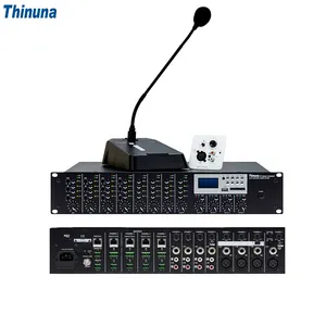 Thinuna PP-6284 II 4 Channel 4 Zone Pro 8 Input Audio Matrix 150w Public Address System Matrix Fixed Voltage Power Amplifier