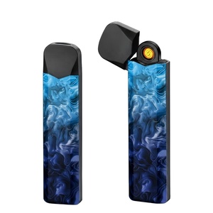 Encendedor Eléctrico Desechable, Moderno, Cuadrado, de Aluminio, Accesorios para Tabaco y Cigarros, 16 Colores Disponibles, Voltaje Ajustable, Litio - Product Image 1