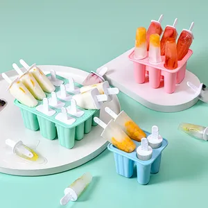 Silicone Popsicle molds New arrivals Ice Cream khuôn Cube khay dễ dàng-phát hành Silicone Popsicle silicon khuôn cho bé