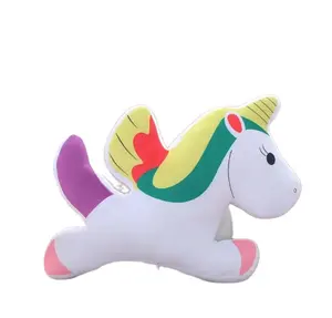Yeni 40cm karikatür Unicorn peluş oyuncaklar gökkuşağı çizgi midilli bebek için oyuncak çocuk oyuncak yastık