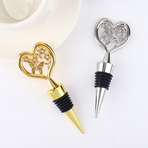 Nouveauté entreprise cadeaux promotionnels mariage retour cadeaux fête faveurs coeur bouchon de bouteille de vin saint valentin décoration de mariage - Product Image 6