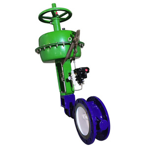 Válvula de Control Neumática Tipo Mariposa con Actuador de Diafragma para Uso Industrial en Medios a Temperatura Normal - Product Image 1