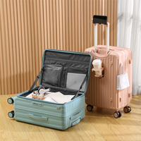 Maleta con Ruedas Giratorias, Estructura de Aluminio Resistente, Diseño Personalizado, Material de PC, Equipaje de Viaje de Lujo, Precio al por Mayor