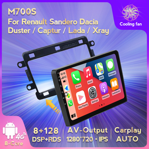 MEKEDE 9 "8 Núcleo Controle de Voz Do Carro <span class=keywords><strong>DVD</strong></span> Player para Renault Sandero Dacia Duster Captur Lada Xray BT WI-FI Rádio Estéreo GPS - Product Image 2