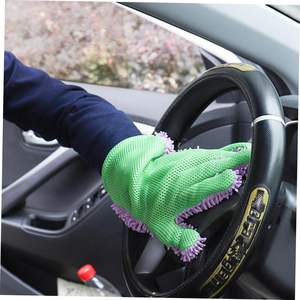 Gants de lavage de voiture en microfibre de luxe, outil de nettoyage de voiture, brosse de nettoyage multifonction pour usage domestique, serviettes de voiture - Product Image 4